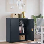 vidaXL Classeur anthracite 90x40x105 cm acier