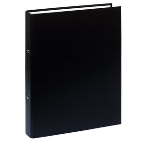 Classeur rembordé polypropylène 2 anneaux 30mm A4 Dos de 40 mm Noir EXACOMPTA