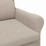vidaXL fauteuil Gris clair 76 x 94 x 102 cm tissu