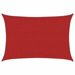 vidaXL Voile d'ombrage 160 g/m² Rouge 3 5x5 m PEHD