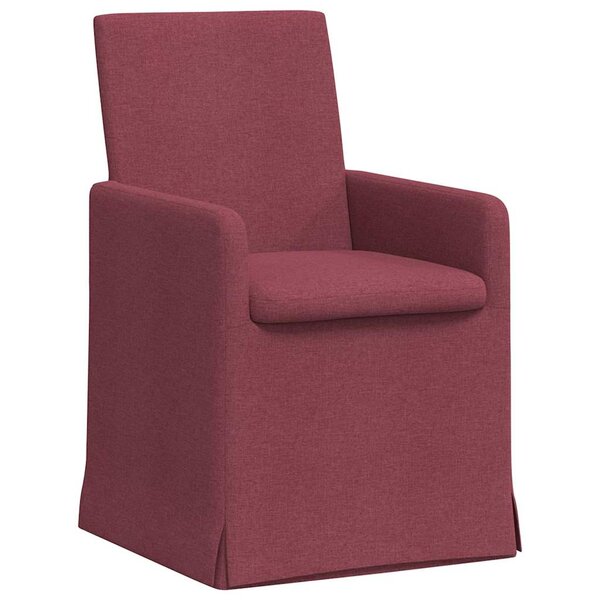 vidaXL Chaises de salle à manger 2 Pièces Rouge bordeaux 57 x 67 x 95 cm