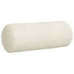 vidaXL Coussins d'accent 2 Pièces Crème Ø 15 x 40 cm