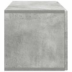 vidaXL Meuble TV mural Gris béton 98 x 31 x 30 cm Bois d'ingénierie