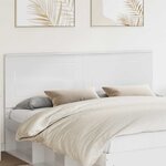 vidaXL Tête de lit Blanc brillant 180 cm Bois d'ingénierie