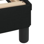 vidaXL Cadre de lit sans matelas noir 180x200 cm tissu