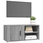 vidaXL Meuble TV Sonoma gris 80x31 5x36 cm Bois d'ingénierie