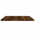 vidaXL Étagères murales 4 Pièces chêne fumé 80x40x1 5cm bois d'ingénierie