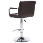 vidaXL Tabourets de bar lot de 2 marron similicuir