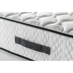 Matelas ferme 24 cm + sommier à ressorts 160 x 200 cm + couette + 2 oreillers