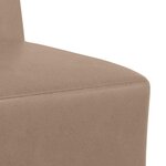 vidaXL Unité de Sofa Modulaire Sans Accoudoirs 2 Pièces Cappuccino