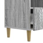 vidaXL Meuble TV 102 x 34 5 x 50 cm Sonoma gris Bois d'ingénierie