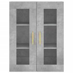 vidaXL Armoire murale gris béton 69 5x34x90 cm