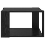 vidaXL Table basse Chêne noir 51.5 x 51.5 x 30 cm Bois d'ingénierie
