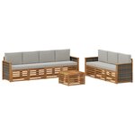 vidaXL Ensembles de canapés 8 pc Bois d'Acacia Massif