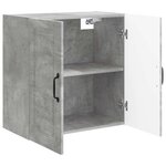 vidaXL Armoire Murale 59 x 31 x 60 cm Bois d'ingénierie Gris béton