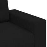 vidaXL Fauteuil Noir 60 cm Tissu
