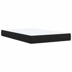 vidaXL Sommier à lattes de lit avec matelas Noir 120x200 cm Velours