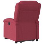 vidaXL Fauteuil inclinable rouge bordeaux tissu