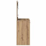 vidaXL Coiffeuse chêne artisanal 78.5 x 41 x 135 cm Bois d'ingénierie