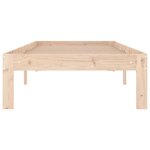 vidaXL Cadre de lit bois massif 75x190 cm petit simple