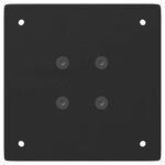 vidaXL Pieds de table basse 4 pièces Noir 30 cm Acier