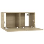 vidaXL Meubles TV 4 Pièces Chêne sonoma 60x30x30 cm Bois d'ingénierie