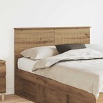 vidaXL Tête de lit Chêne artisanal 120 cm Bois d'ingénierie
