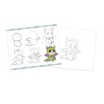 Step by step drawing - 20 coloriages avec feutres pailletes