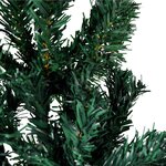 vidaXL Demi sapin de Noël artificiel mince avec support Vert 150 cm