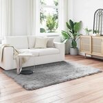 vidaXL Tapis en fausse Tafalla Gris 160 x 230 cm Polyester