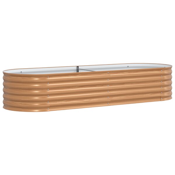 vidaXL Jardinière surélevée Marron 240 x 80 x 44 cm Acier