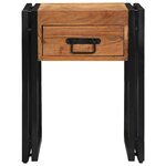 vidaXL Table d'appoint Marron 40 x 40 x 50 cm Bois d'acacia massif