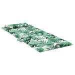 vidaXL Coussins de chaise à dossier haut lot de 2 modèle de feuille