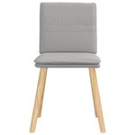 vidaXL Chaises à manger lot de 6 gris nuage tissu
