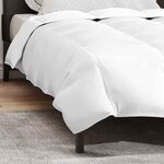 vidaXL Couette Blanc 135 x 220 cm Plume