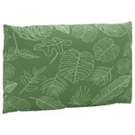 vidaXL Coussins de palette lot de 3 motif de feuilles tissu Oxford