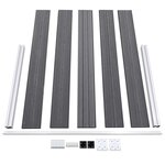 vidaXL Clôture de jardin WPC 526x106 cm Gris