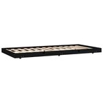 vidaXL Cadre de lit sans matelas noir 75x190 cm bois de pin massif