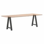 vidaXL Pieds de table à manger en forme de A 2 pièces Anthracite 50 x (72-73) cm Acier