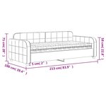 vidaXL Lit de jour avec matelas noir 90x190 cm velours
