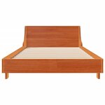 vidaXL Cadre de lit sans matelas cire marron 100x200cm bois pin massif