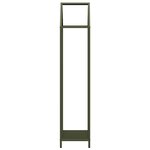 vidaXL Portant de bois chauffage vert olive 40x25x120 cm