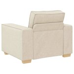 vidaXL Ensemble de Canapés 3 Pièces Beige 220 x 80 x 84 cm