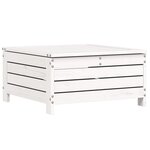 vidaXL Salon de jardin 7 Pièces blanc bois de pin massif