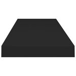 vidaXL Étagères murales flottantes 4 Pièces noir 80x23 5x3 8 cm MDF