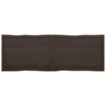 vidaXL Dessus de table bois massif traité bordure assortie