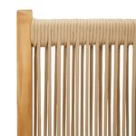 vidaXL Ensemble à Manger de jardin 7Pièces beige polypropylène et bois
