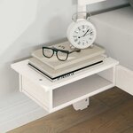 vidaXL Cadre de lit avec tête de lit Blanc 120 x 200 cm Pin massif