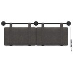 vidaXL Tête de lit suspendue Noir PU antique