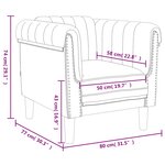 vidaXL Fauteuil gris clair Velours